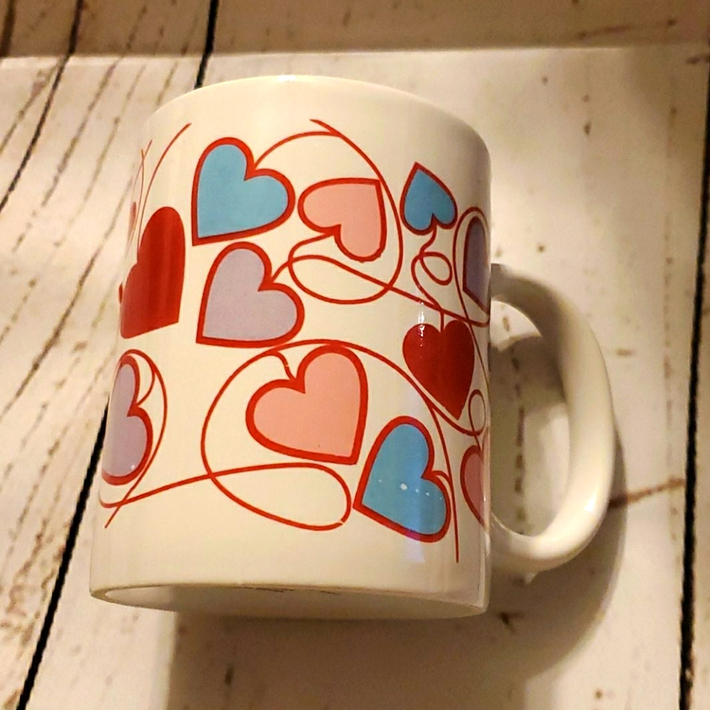 Just for You hearts on a string coffee mug